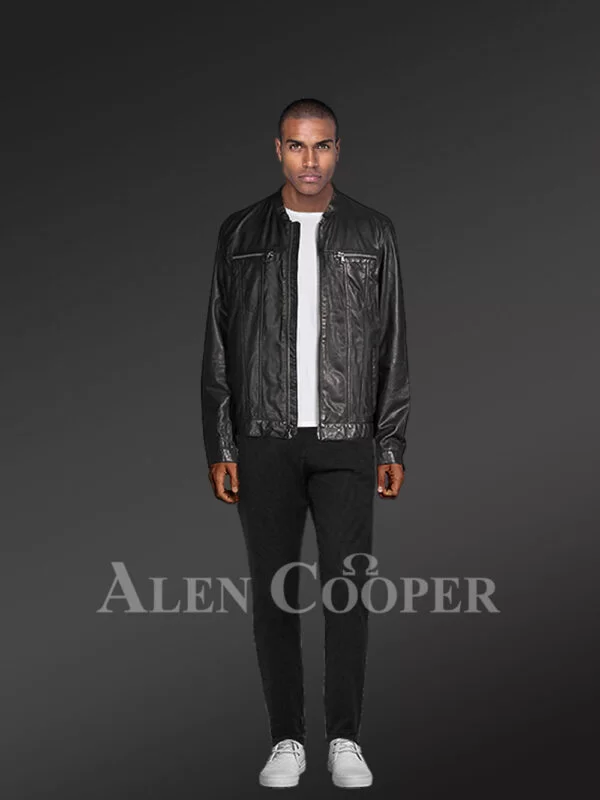 Original Leather Moto Jacket - Image 4