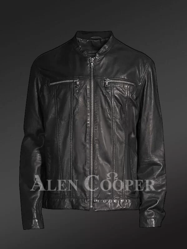 Original Leather Moto Jacket - Image 5
