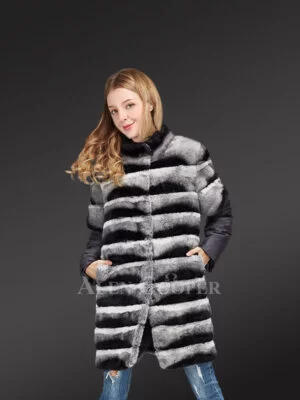 Real Chinchila Fur Vest for Women