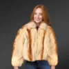 Comfy Dressy Rabbit Fur Bomber
