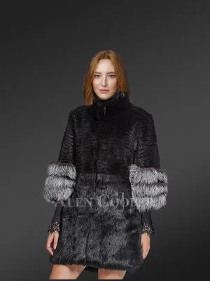 Fashion Rabbit Fur Coat for Women