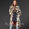 Long Rabbit Fur Coat