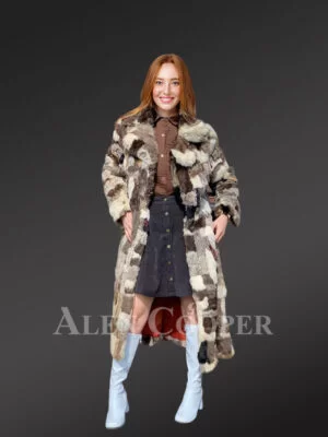 Long Rabbit Fur Coat