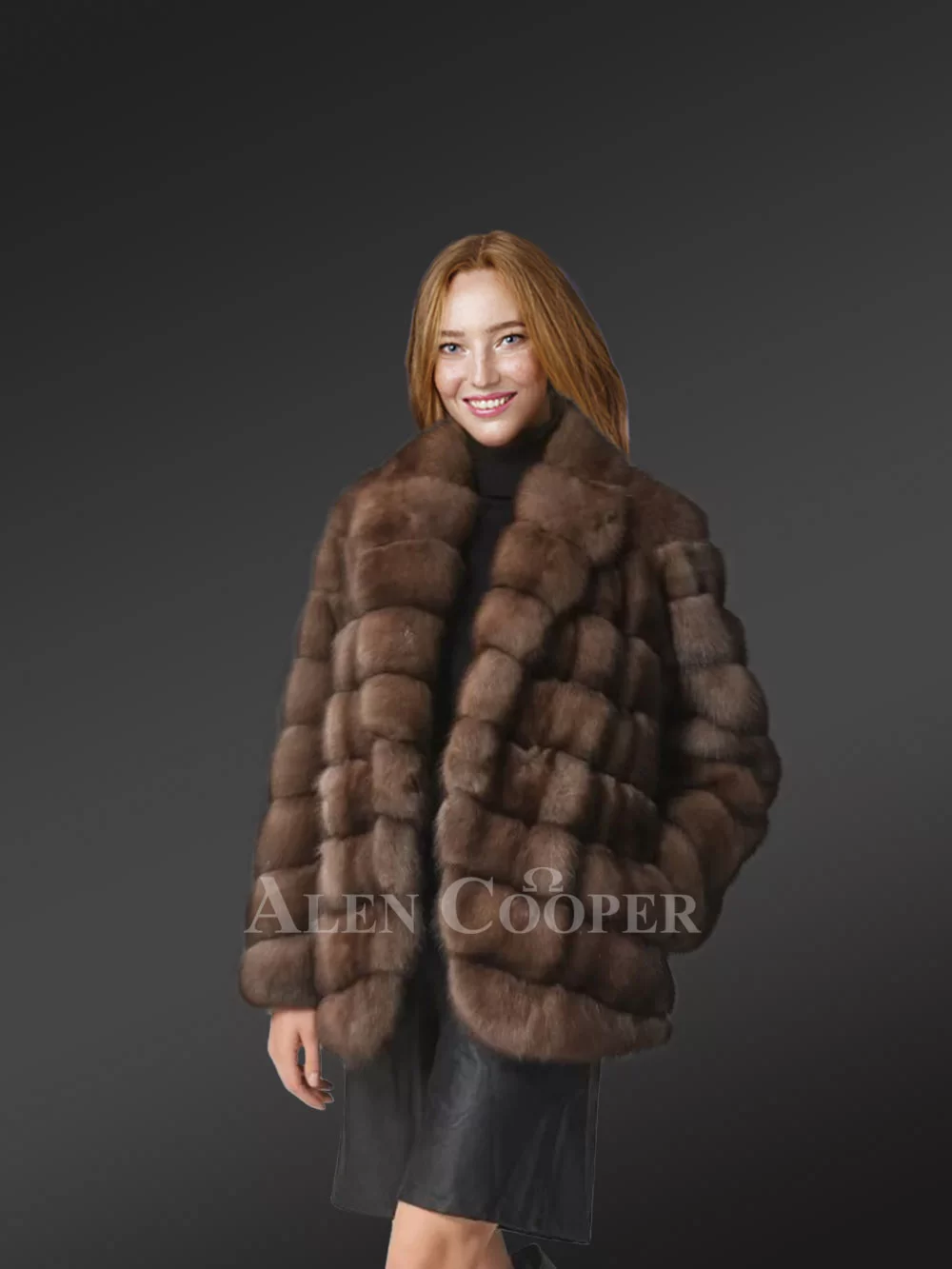Women's sable sales fur coat