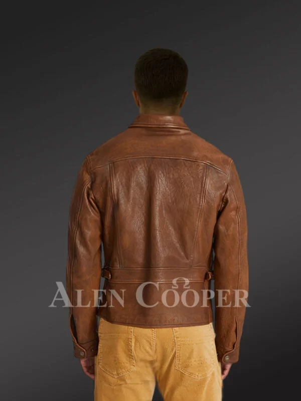 Stylish Moto Leather Jacket - Image 5