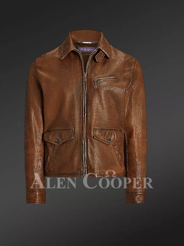 Stylish Moto Leather Jacket - Image 6