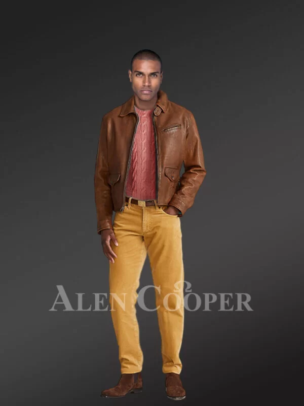 Stylish Moto Leather Jacket - Image 4