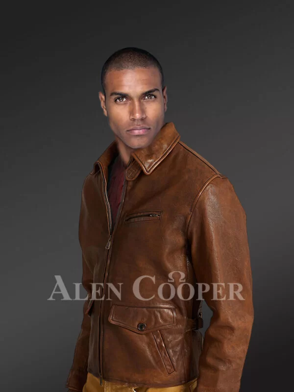 Stylish Moto Leather Jacket - Image 3