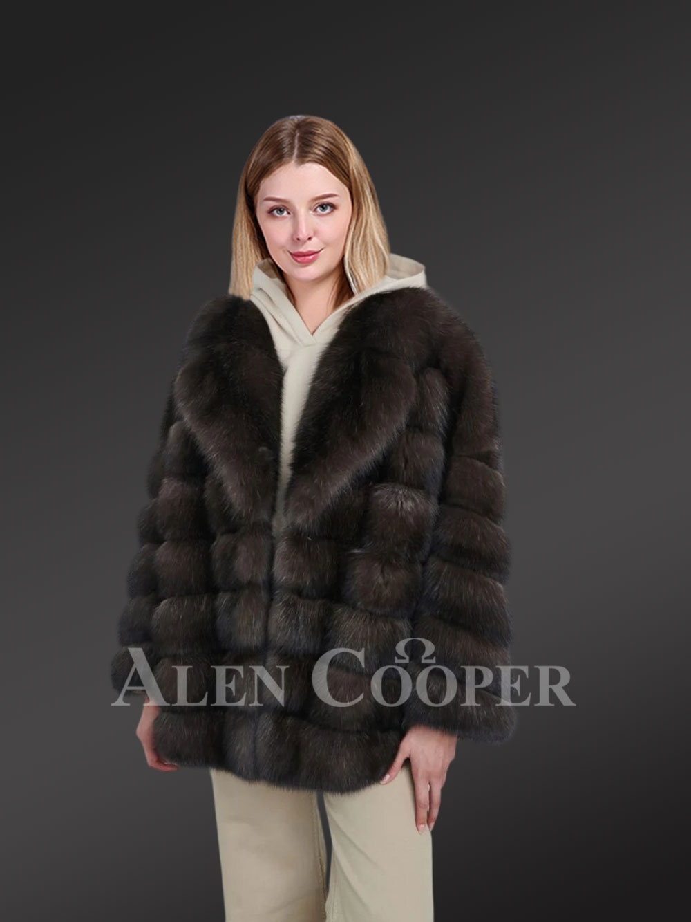 Vintage sable fur best sale coat