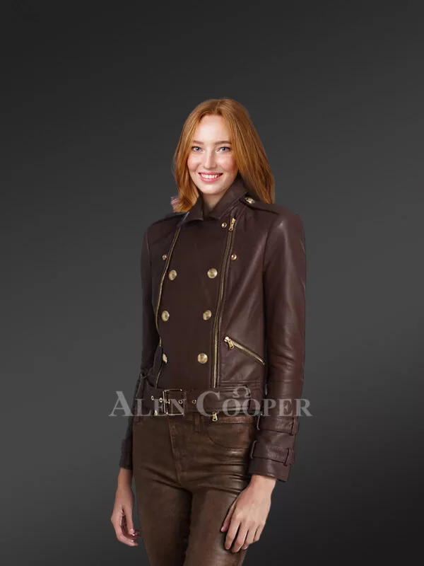 Double Breast Biker Jacket