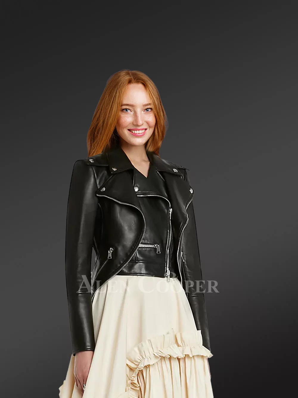 Dressy discount leather jacket
