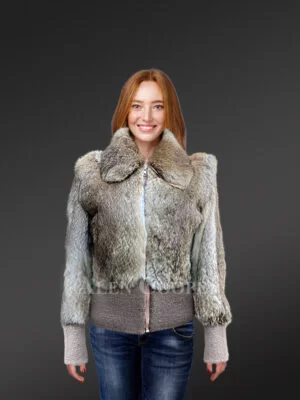 Real Fur Bomber Jacket