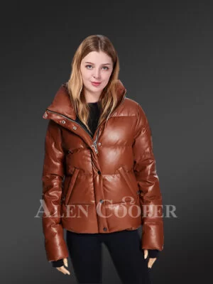 goose down puffer jacket front