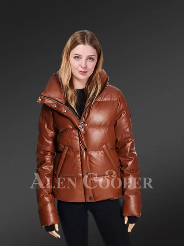 goose down puffer jacket front