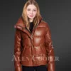 goose down puffer jacket full view