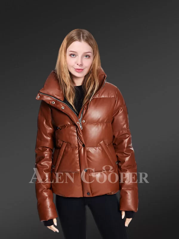 goose down puffer jacket full view