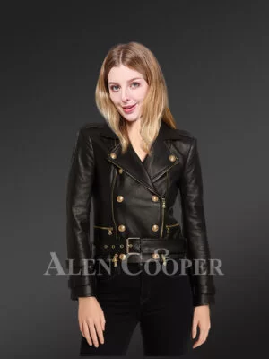 Real Leather Biker Jacket