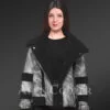 Real Shearling Biker Jacket