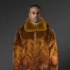 Mink Fur Bomber for Men