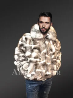 Alen Cooper Arctic Fox Fur Jacket for Men to Reinvent Your Masculinity