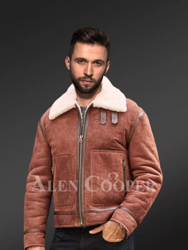 Shearling Coat Natural Sheepskin Short Fur Overcoat