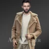 Shearling Long Coat Flying Style Jacket