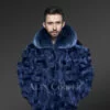 Fox fur Bomber for Men