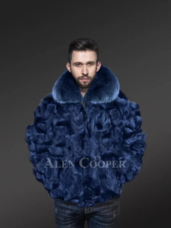 Fox fur Bomber for Men