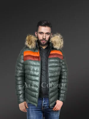 Goose Down Jacket with Hood