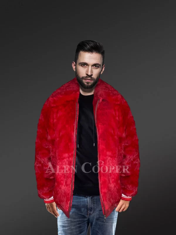 Bomber Varsity in Mouton with an Elegant Single-tone Style - Image 4