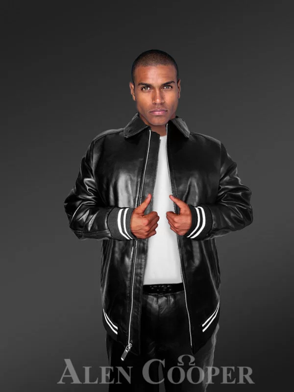 Stylish Leather Bomber