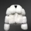 Crop Length coat for Women in Fox Fur