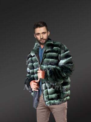 Men’s Rex Rabbit Jacket in Green