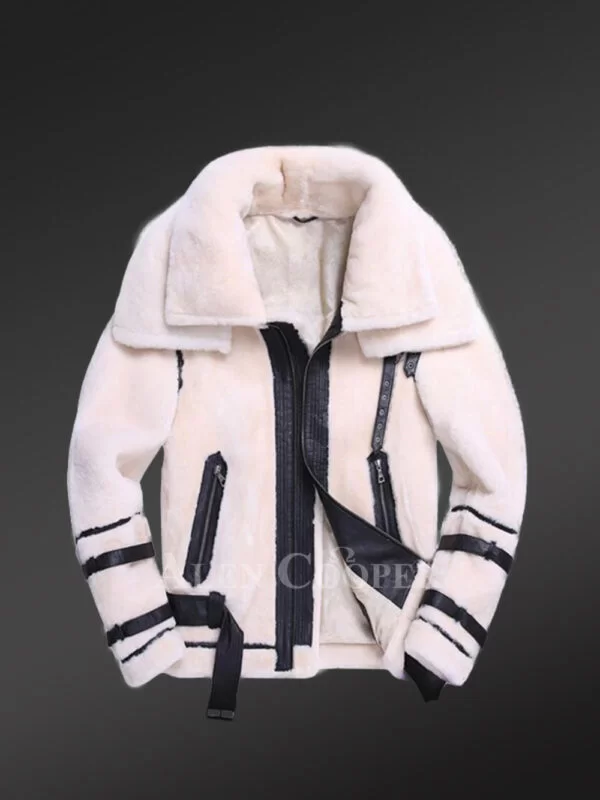 Mens Mouton Bomber Jacket for Smart Looks and Ultimate Comfort - Image 2