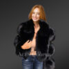 Women’s crop length Fox Fur Coat