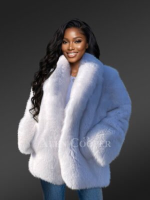 Coat for Womens in Fox Fur