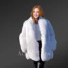 Long overcoat in Fox Fur