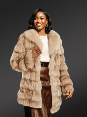 Coat in Real Fox Fur