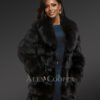 Long Coat in Fox Fur For Women