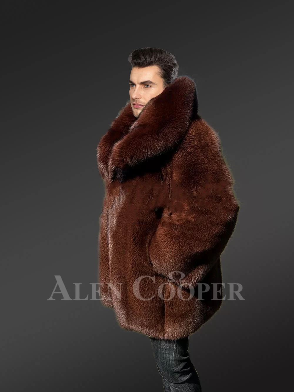 Fluffy fur coat sale
