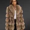 Real Fox Fur Coat for Women