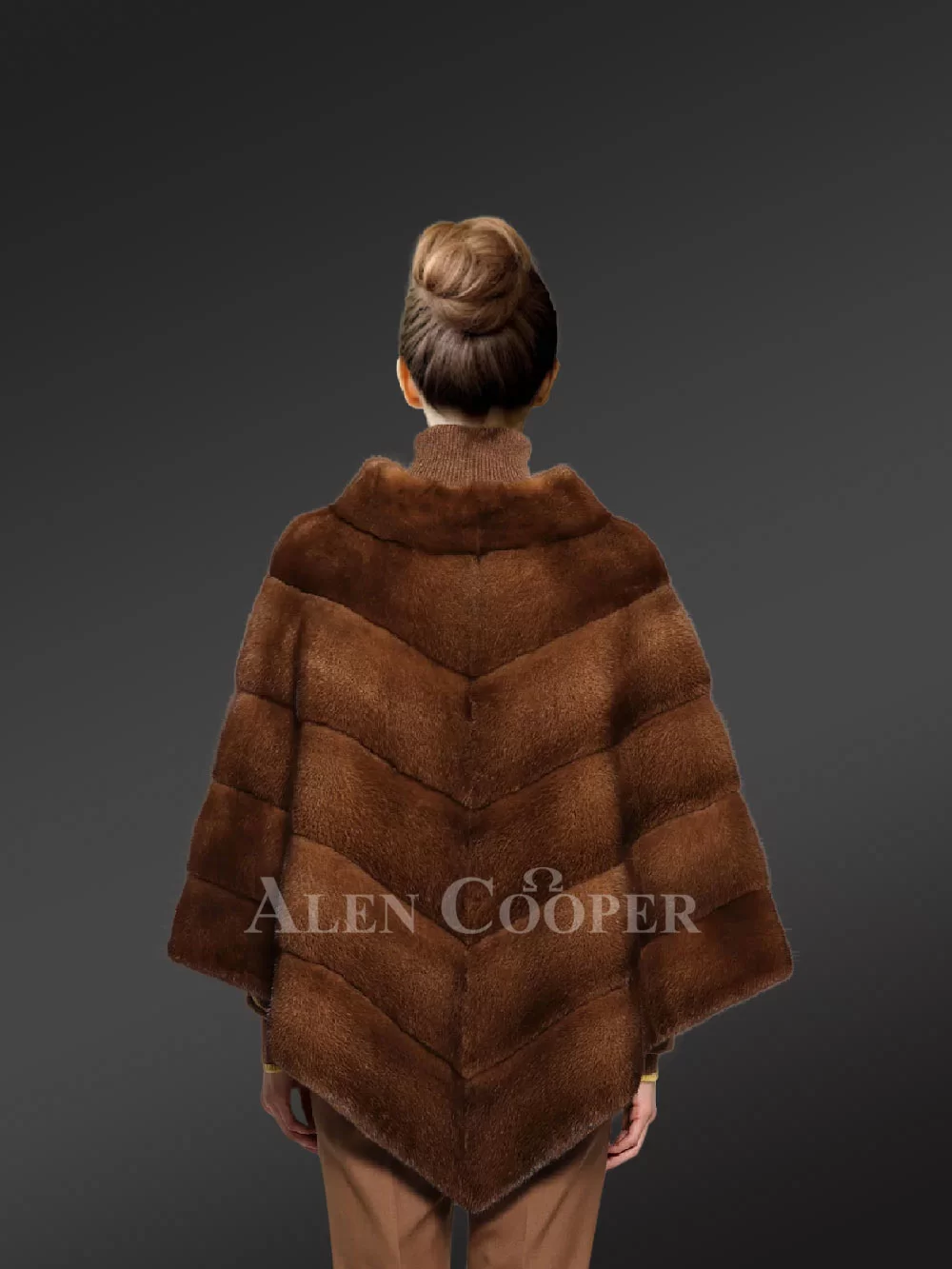 Mink poncho hotsell sale