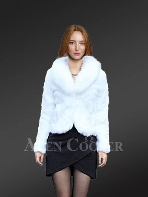 Womens Rabbit Blazer in Pristine White for a Posh Look - Image 2