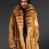 Womens Red Fox Fur Coat