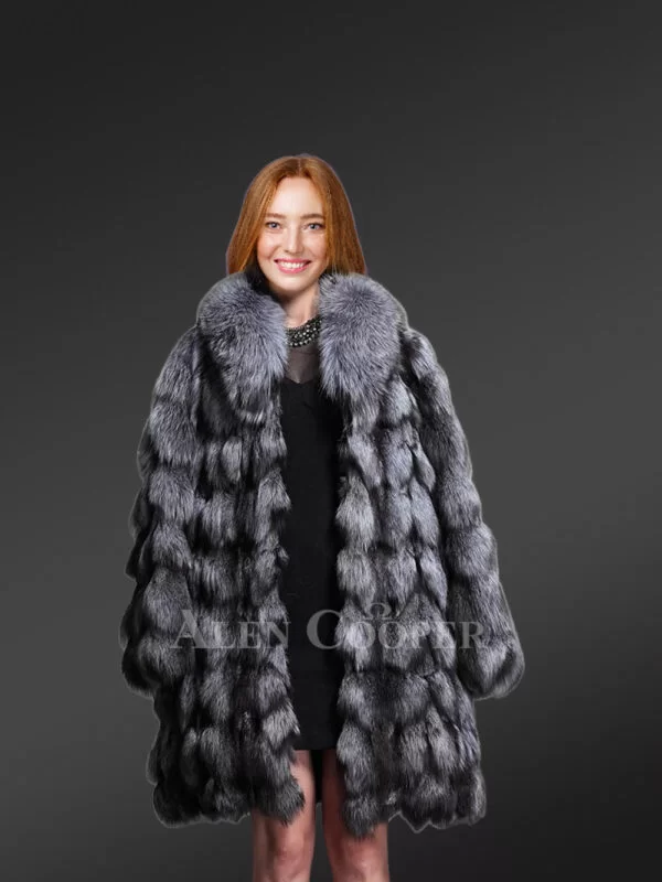 Turtleneck Fox Fur Coat to Look Majestic at All Times - Image 2