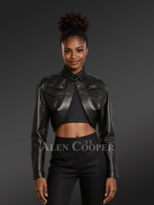 Leather Bolero Jacket for a Snazzy Look with a Pleasant Feel