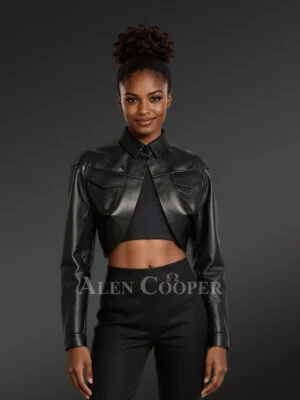 Leather Bolero Jacket for a Snazzy Look with a Pleasant Feel