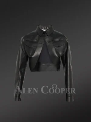 Women’s Leather Bolero Jacket