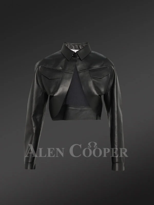 Women’s Leather Bolero Jacket
