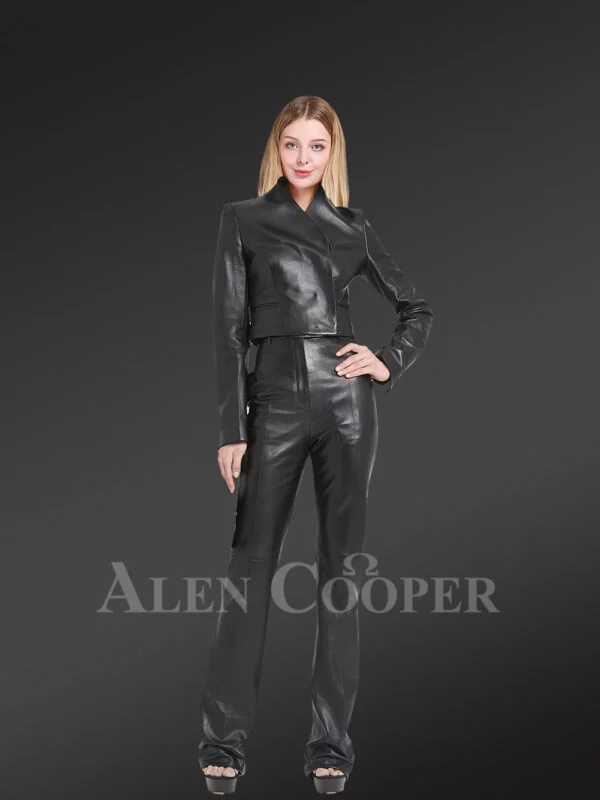 Women’s Leather Jacket with Leather Pant’s